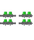 Assembly kit for rail injectors (4+4) for 8 cylinders