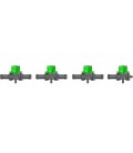 Assembly kit for rail injectors (1x4) for 4 cylinders