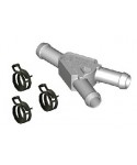 "T" Joint for Gas Pipe 10x17 whit Clamps