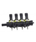 Rail Iniettore IN03 (Super Max) 4 Cilindri con Tappo